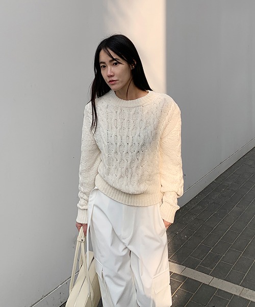 Fog Cable Knit